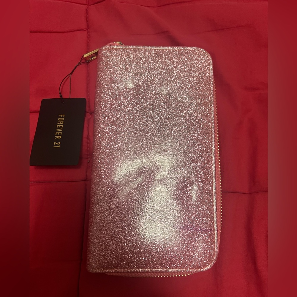 Forever 21 Sparkling Pink Clutch